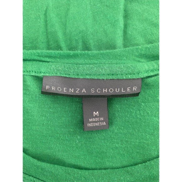 Proenza Schouler Short Sleeve T Shirt Pullover Round Neck Green M Medium - Picture 6 of 9